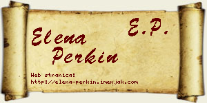 Elena Perkin vizit kartica
